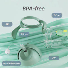 Piifur weighted straw close-up showing smooth drinking at any angle