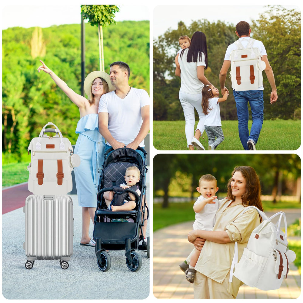 PIIOSER water-resistant fabric and padding protect baby gear in Cream