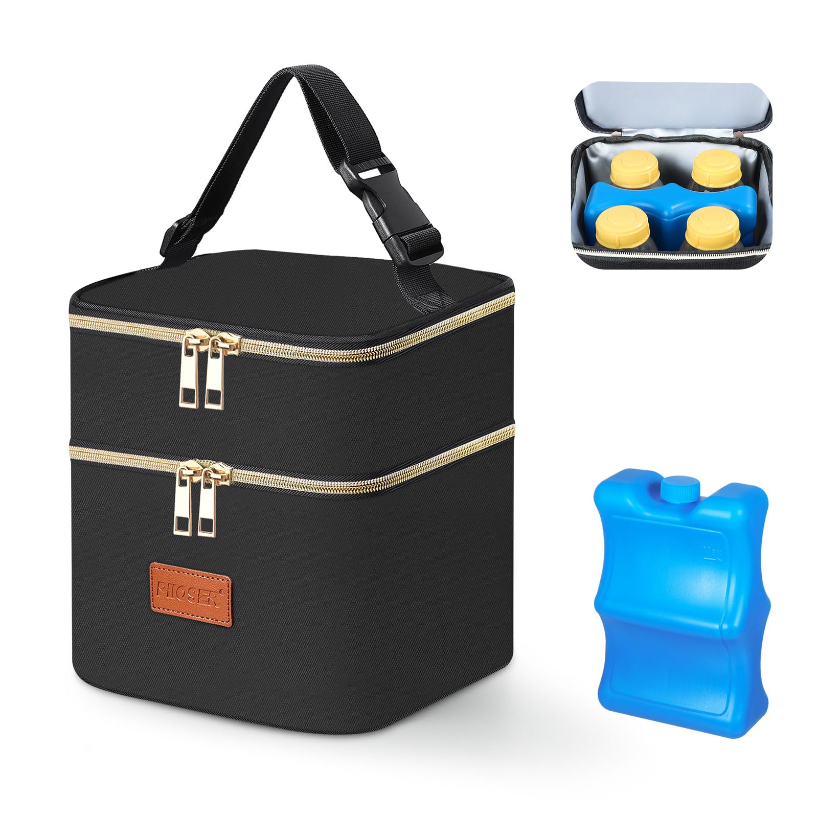 PIIOSER compact dimensions designed for organized travel and easy packing.