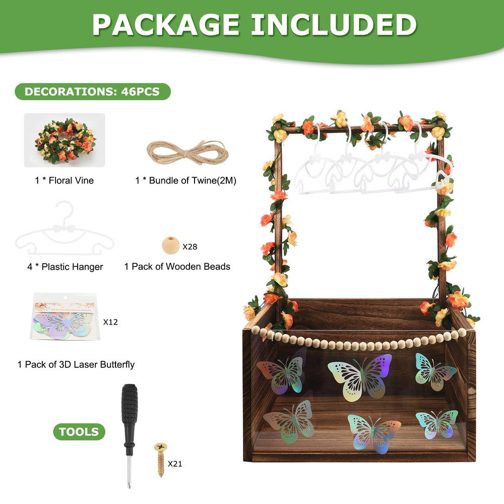 PIIOSER Complete pack includes hardware and tools for easy assembly