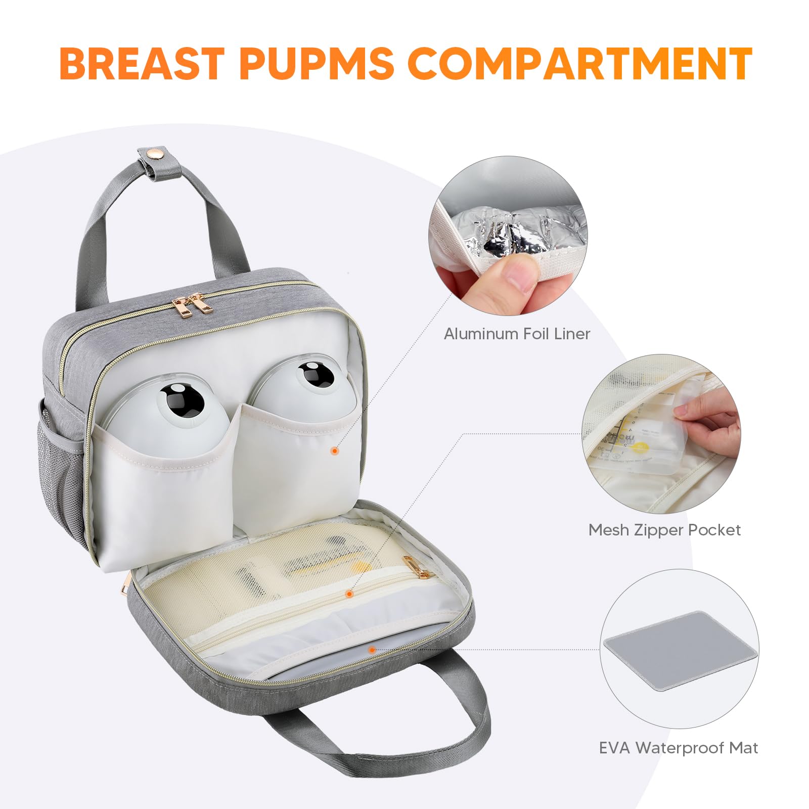 PIIOSER Bag dimensions 11.02x5.51x8.26 inches for easy packing