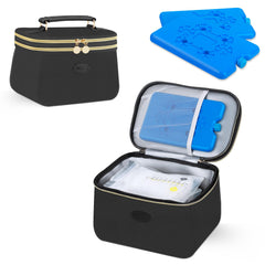 PIIOSER breast milk cooler bag with ice packs keeps milk fresh on the go