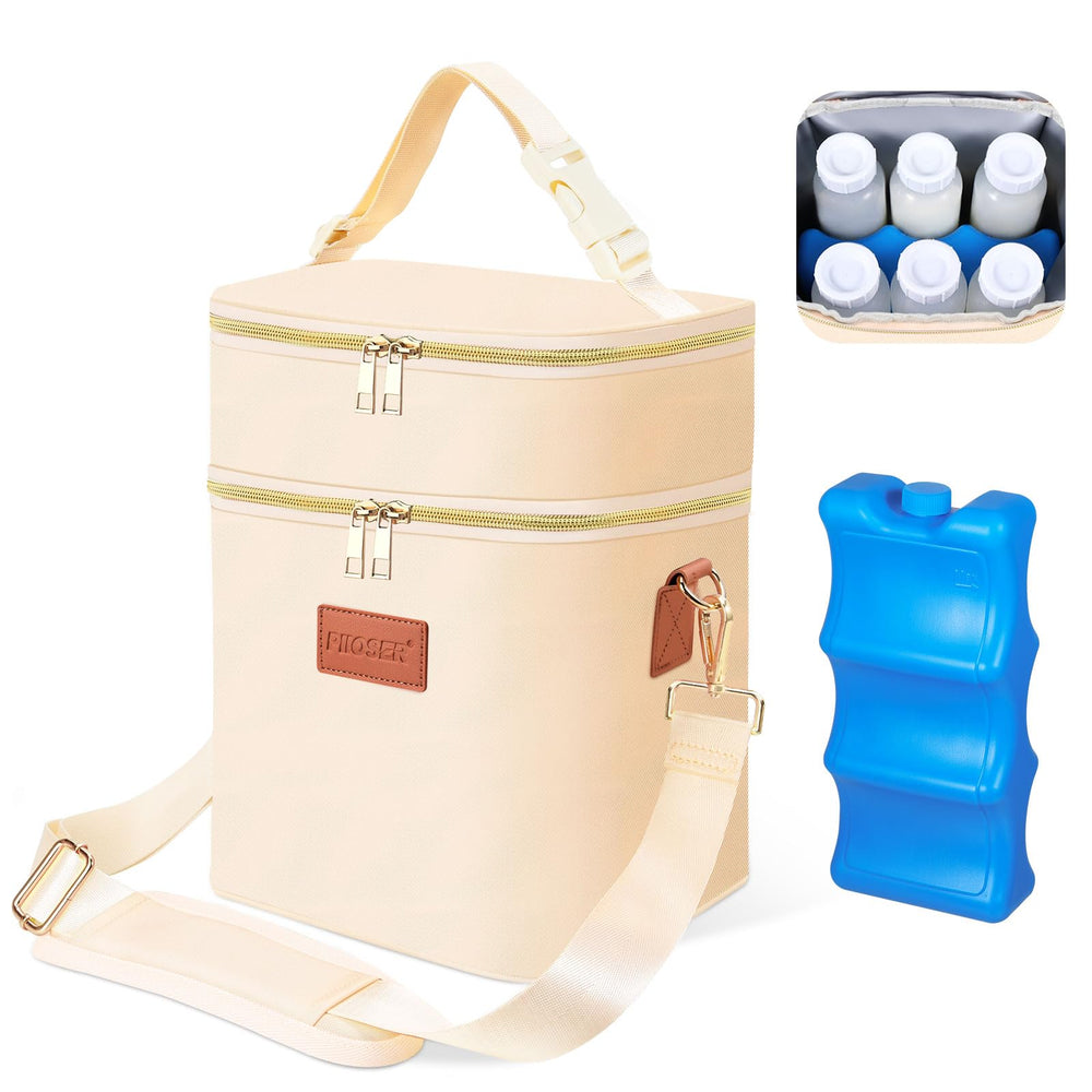 PIIOSER breastmilk cooler bag easy-clean interior supports quick maintenance
