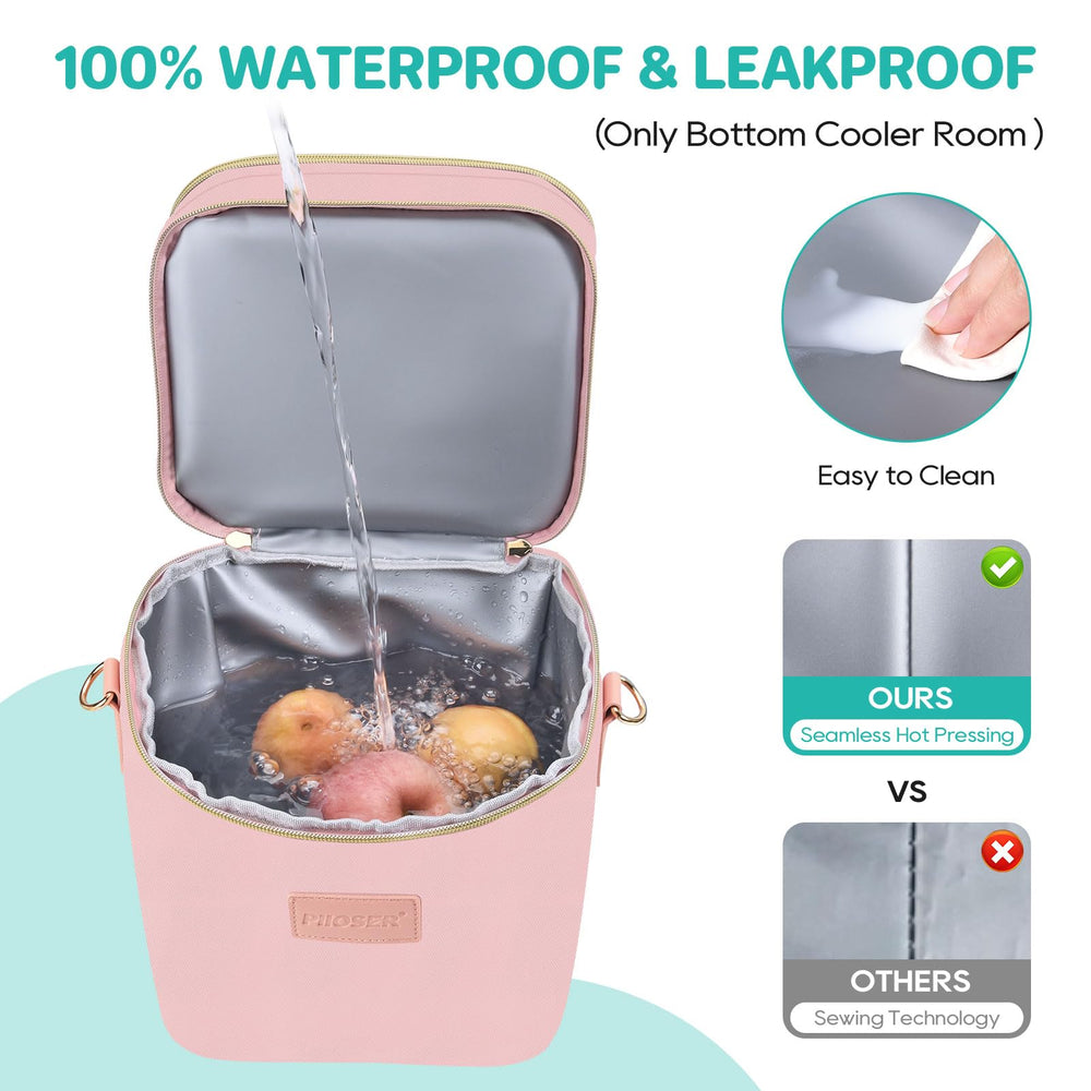 PIIOSER bag with ice pack keeps milk cool for hours on outings