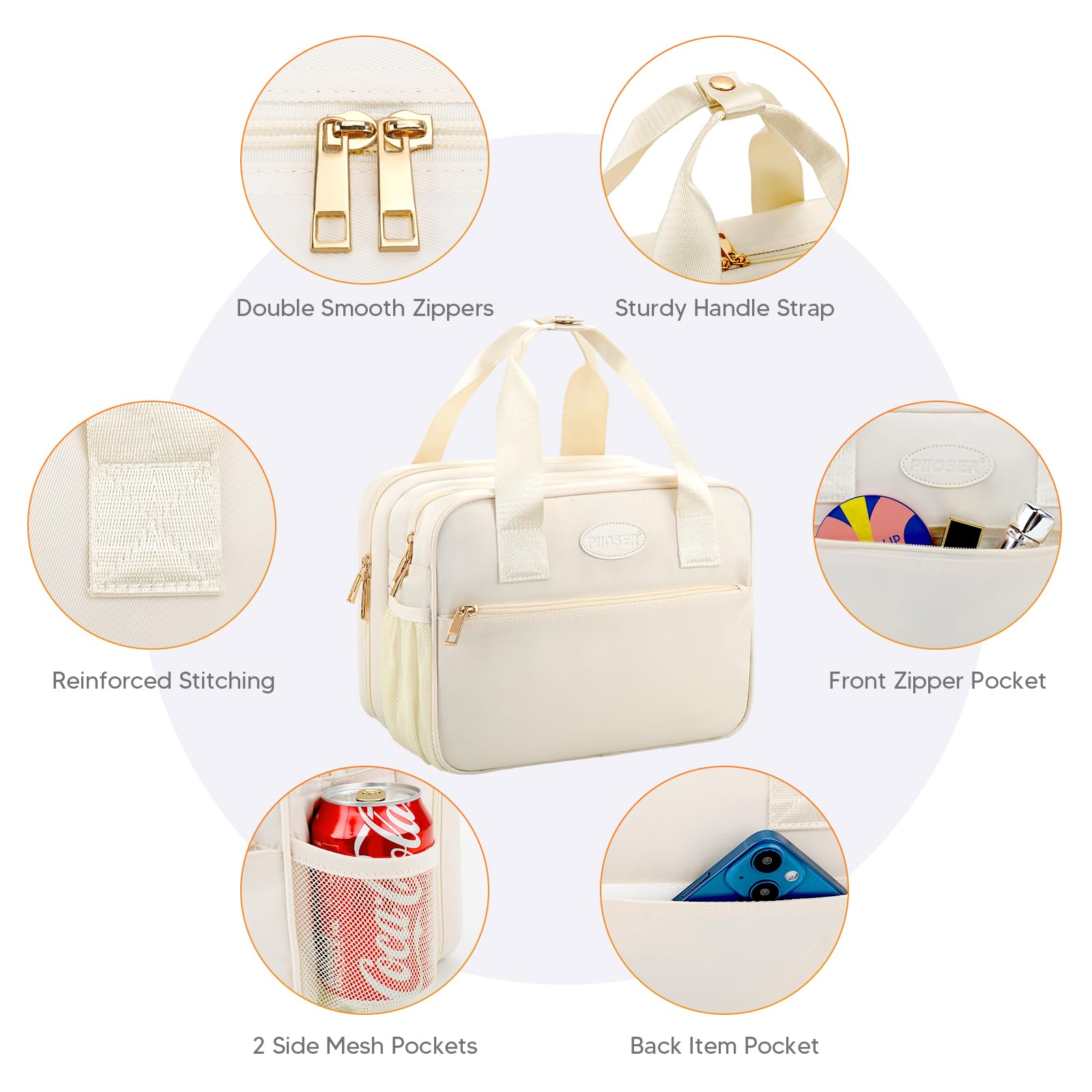 PIIOSER Breastmilk Cooler Bag insulated design helps maintain milk temperature