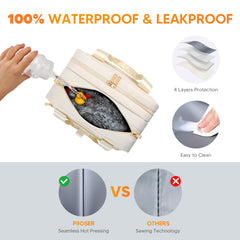 PIIOSER Breastmilk Cooler Bag mesh pocket stores bags and cables neatly for quick access