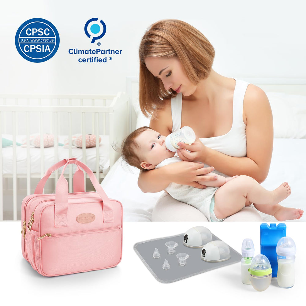 PIIOSER Breastmilk Cooler Bag is lightweight and easy to carry for moms on the go