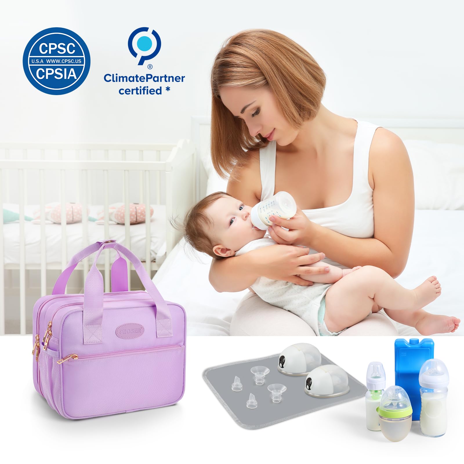PIIOSER pump-parts pocket keeps accessories organized