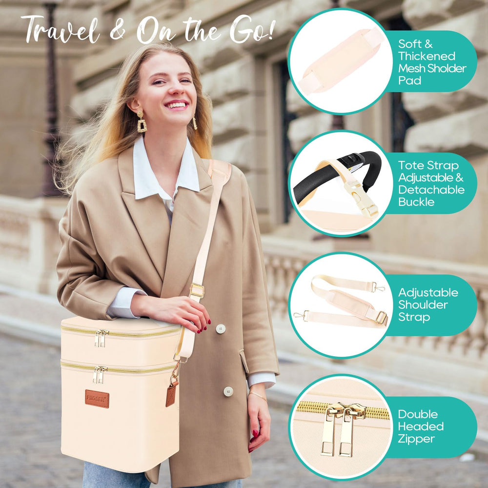 PIIOSER breastmilk cooler bag detachable shoulder strap for comfortable hands-free carrying