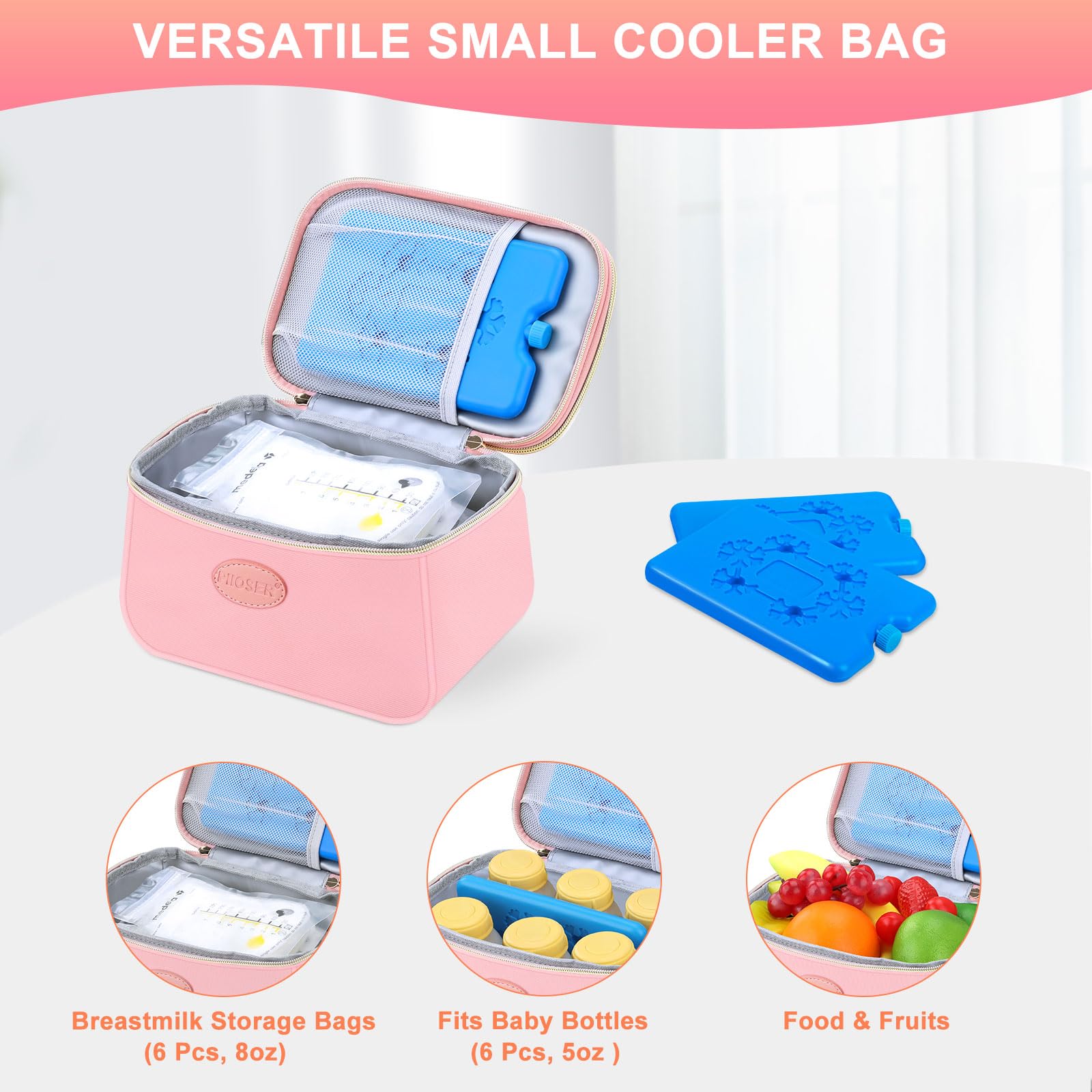 PIIOSER breast milk cooler bag strap carry highlights portable daily use.