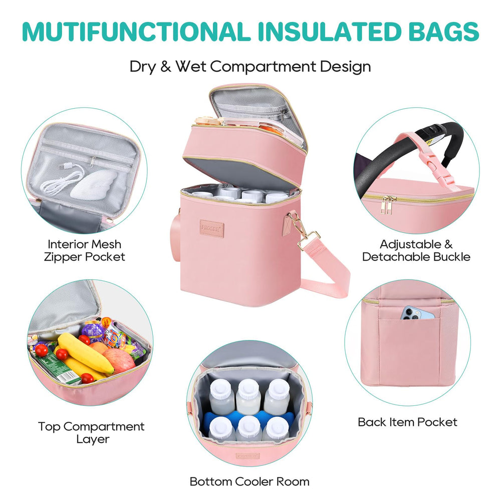 PIIOSER bag attaches to strollers for hands-free transport