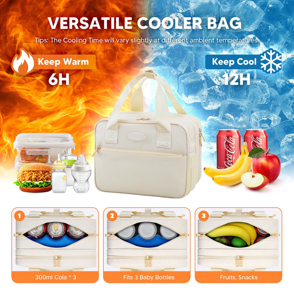 PIIOSER Breastmilk Cooler Bag waterproof mat keeps surfaces clean during pumping