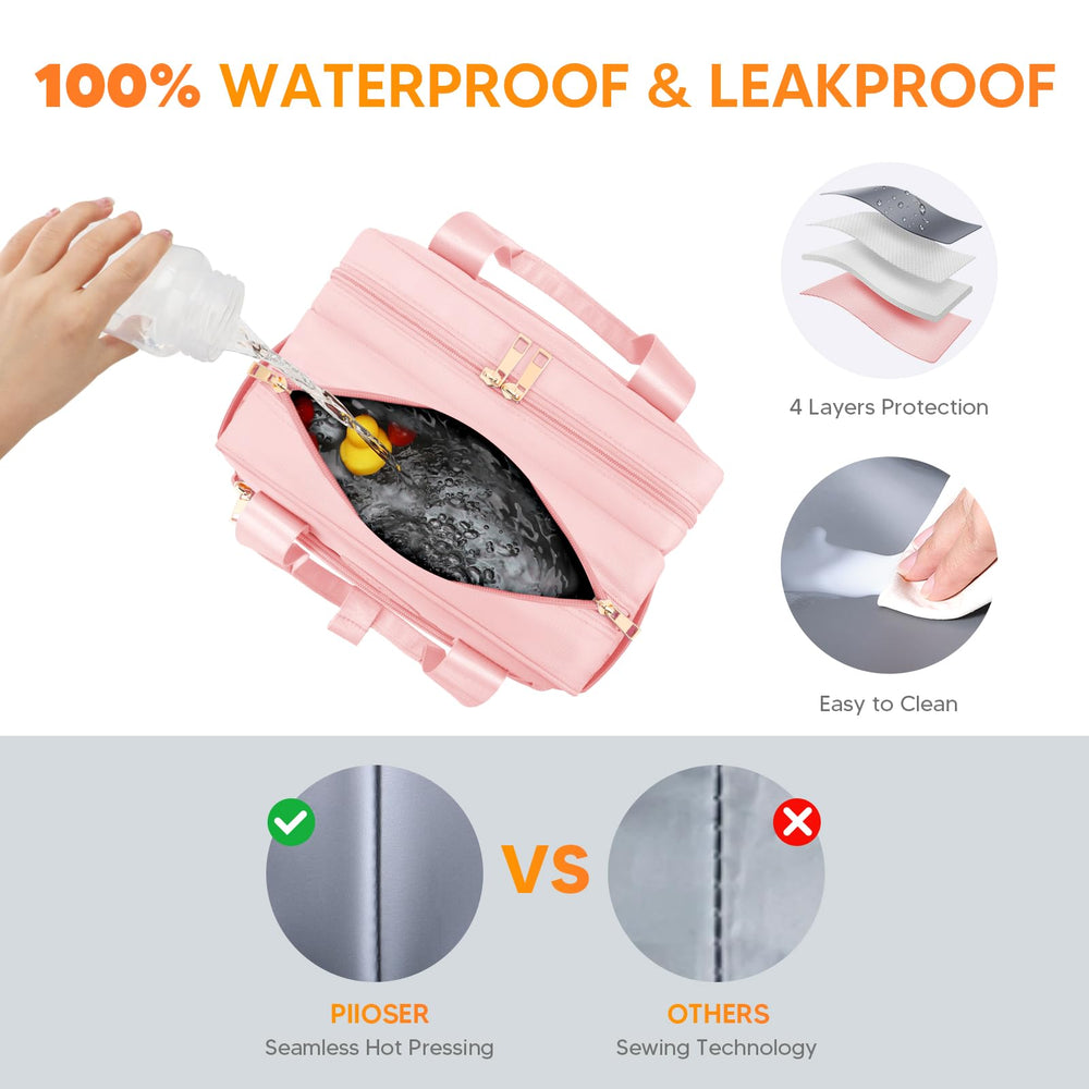 PIIOSER Breastmilk Cooler Bag waterproof mat provides a spill-free surface during pumping