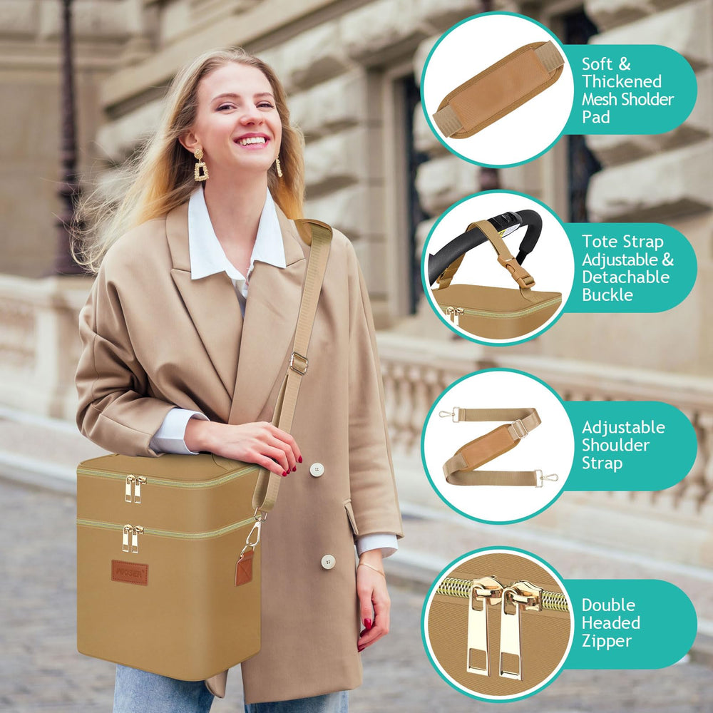 PIIOSER adjustable shoulder strap with soft pad reduces strain.