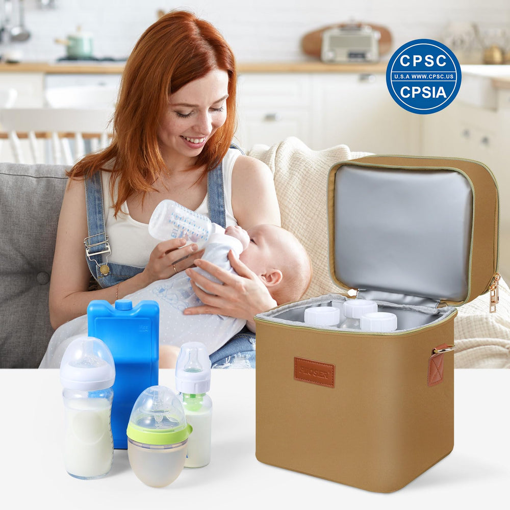 PIIOSER stroller attachment keeps the bag within easy reach.