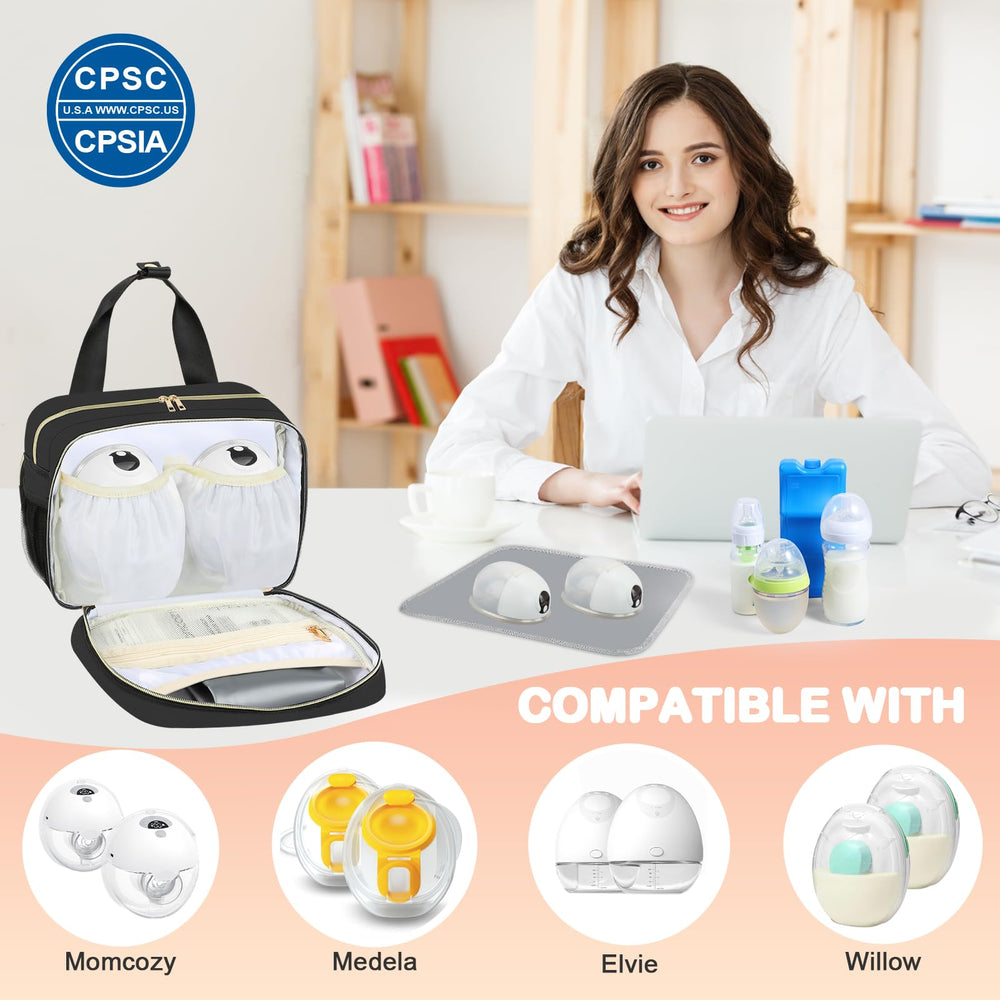 PIIOSER Breastmilk Cooler Bag stroller attachment enables hands-free mobility