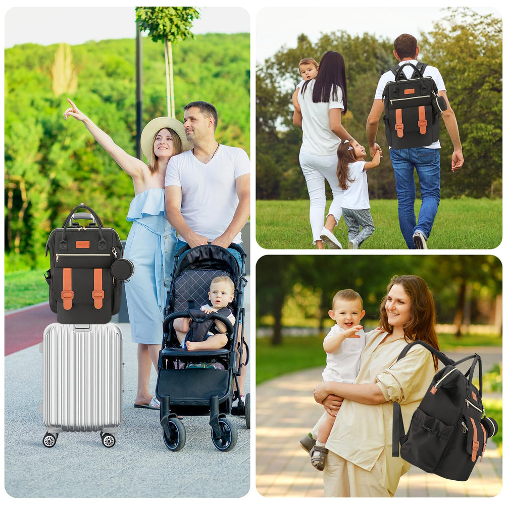 PIIOSER diaper bag tote reinforced straps endure daily use.