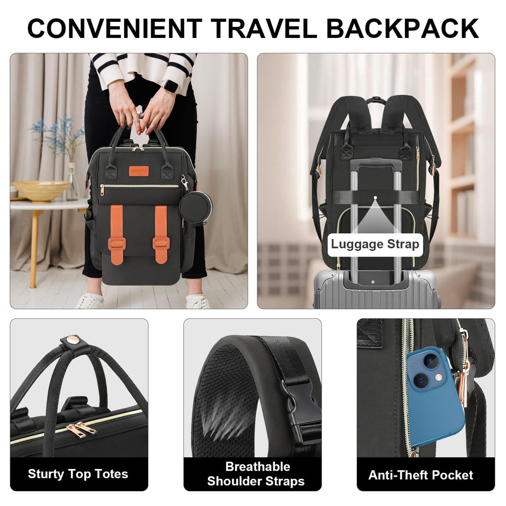 PIIOSER diaper bag tote stroller clips attach securely on rides.