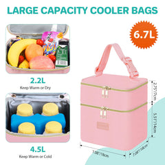 PIIOSER four-bottle capacity demonstrates versatile daycare packing.
