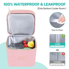 PIIOSER ice pack inside helps maintain cool temps for outings.