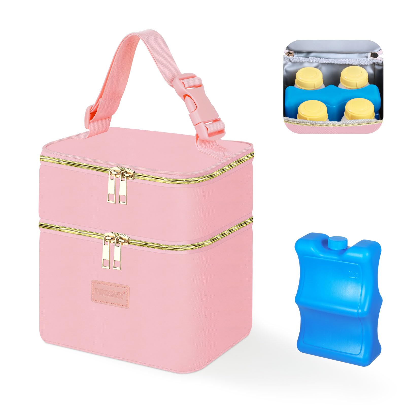 PIIOSER pink travel bag design adds compact, stylish practicality.