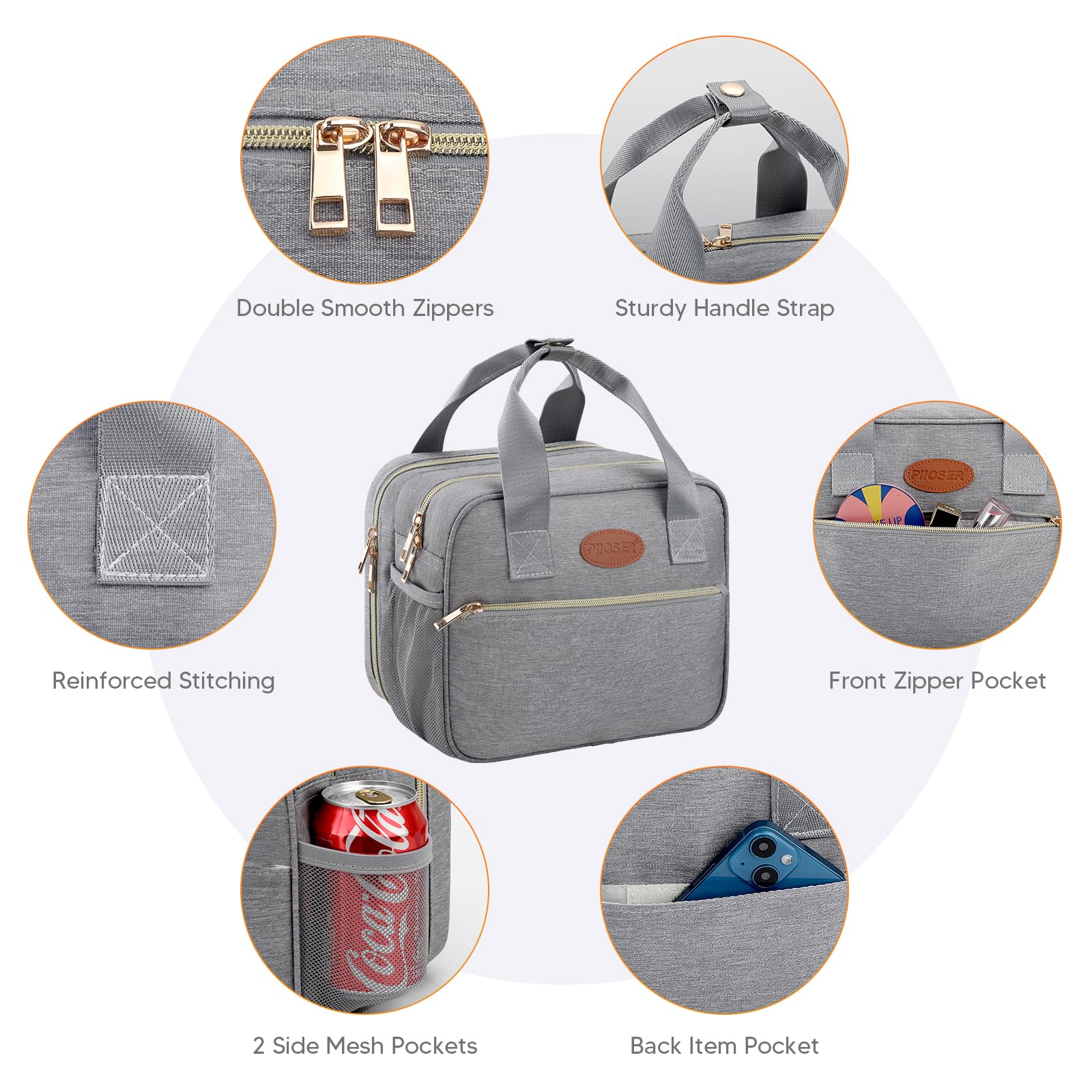 PIIOSER Portable lightweight design ideal for airports, offices, picnics