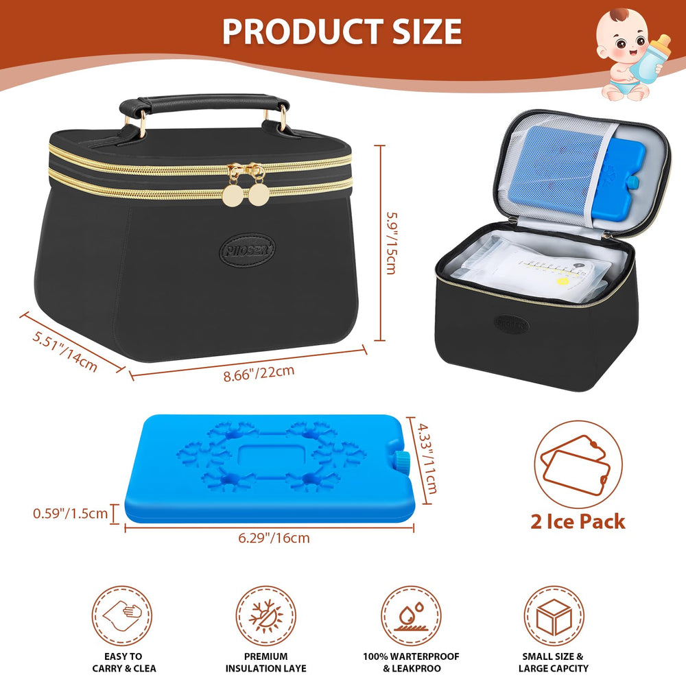 PIIOSER stylish PU tote design adds convenient transport on the go