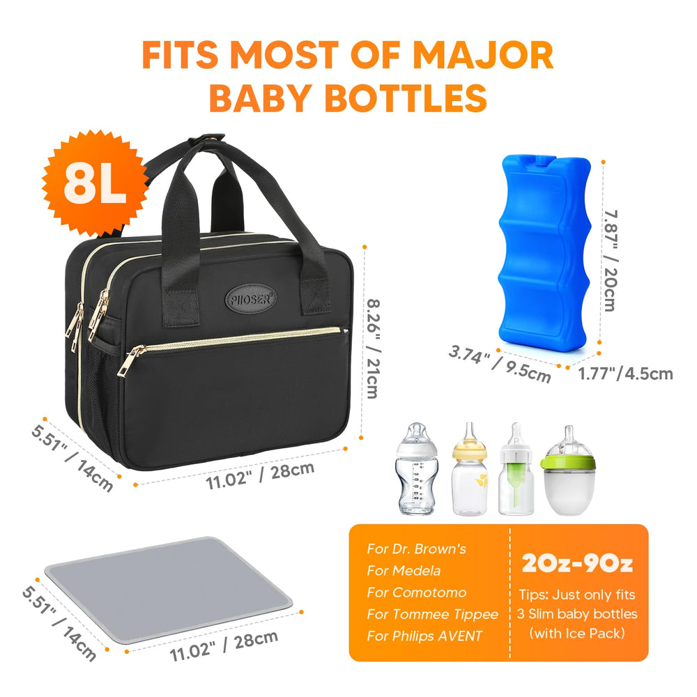 PIIOSER wearable-pump-bag padded pouches protect pumps during travel