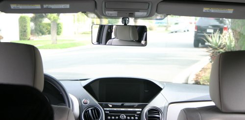 Pikibu Car Mirror easy-installation fits over factory rearview mirror.