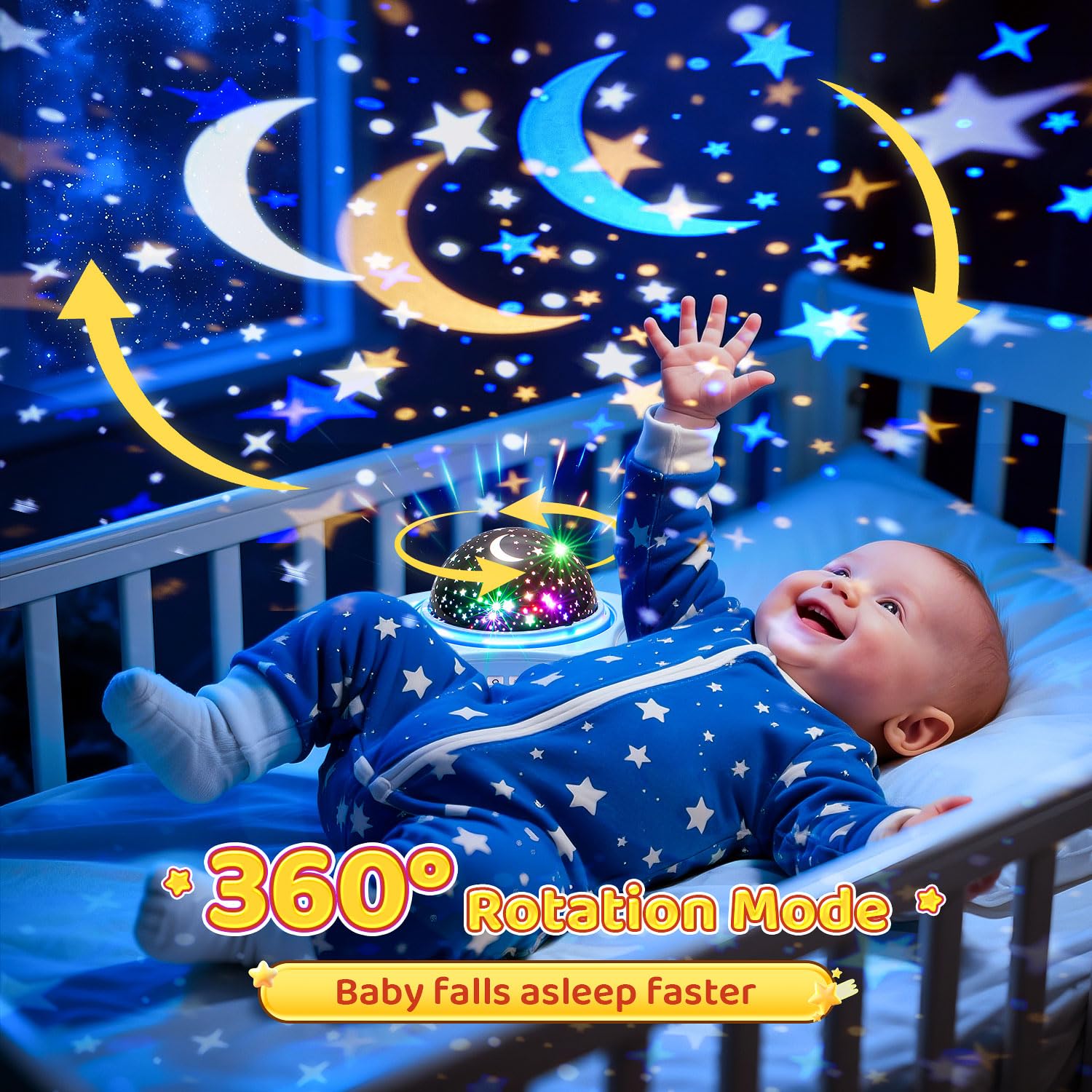 PIKOY rechargeable kids night light with cordless operation.