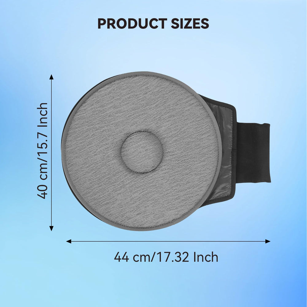 Pilipane swivel cushion memory foam ergonomic contour relieves pressure for hips and lower back.