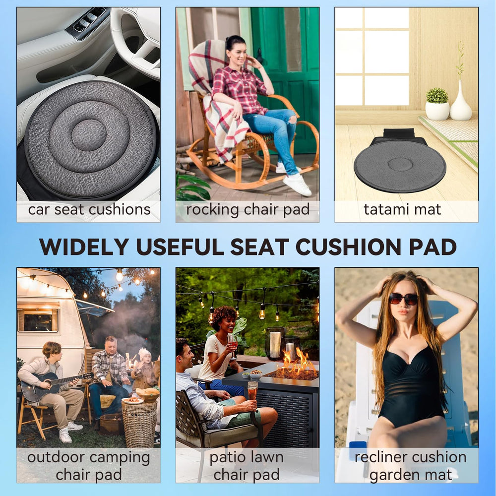 Pilipane universal-fit cushion used on office chairs for easy seating and posture support.