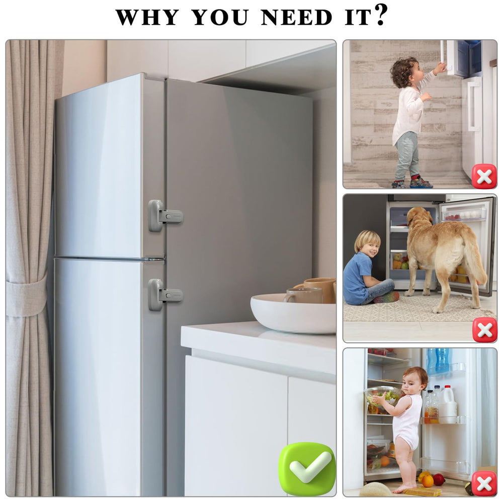 PILISPARK freezer-door-lock in use with pets and toddlers