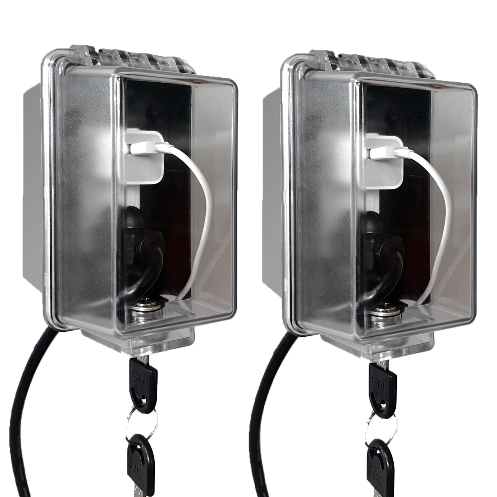 PILISPARK outlet-cover-front-view with key lock for easy adult access