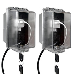 PILISPARK outlet-cover-front-view with key lock for easy adult access