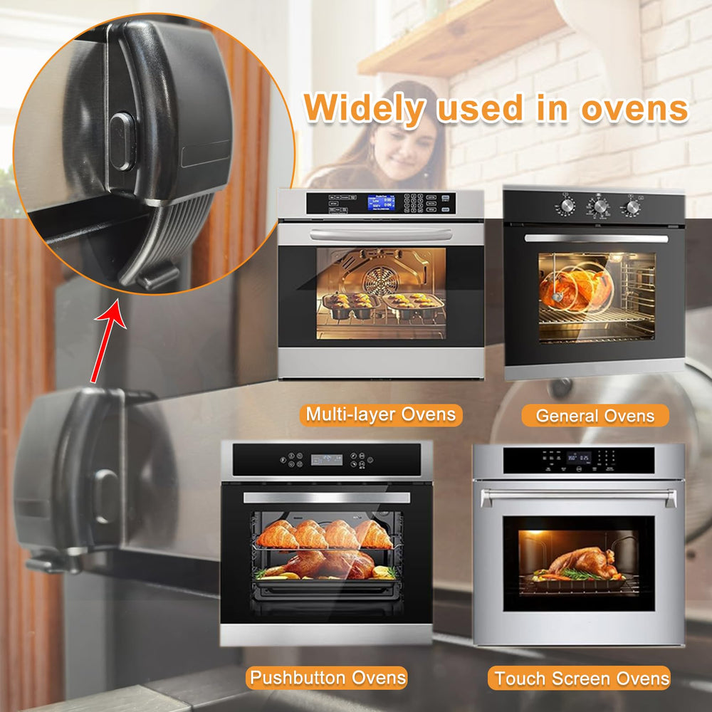 PILISPARK oven lock adhesive install: tool-free mounting with 48-hour cure.