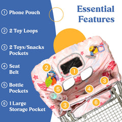 Pillani anti-slip bottom pad detail secures seated baby