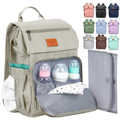 PILLANI Baby Diaper Bag Backpack front pocket with key loop for quick access.