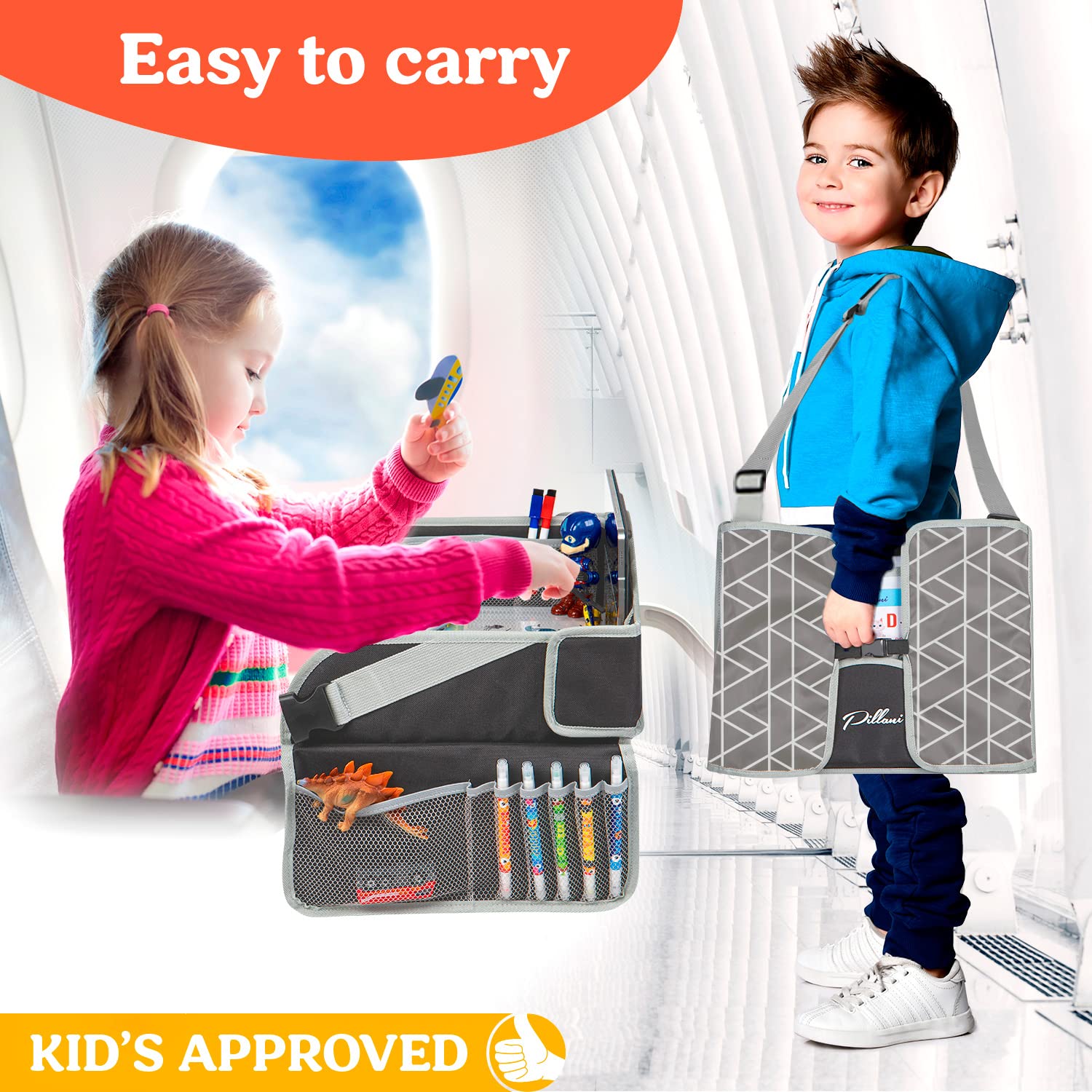 PILLANI color pens and games kit encourage creativity on long journeys.