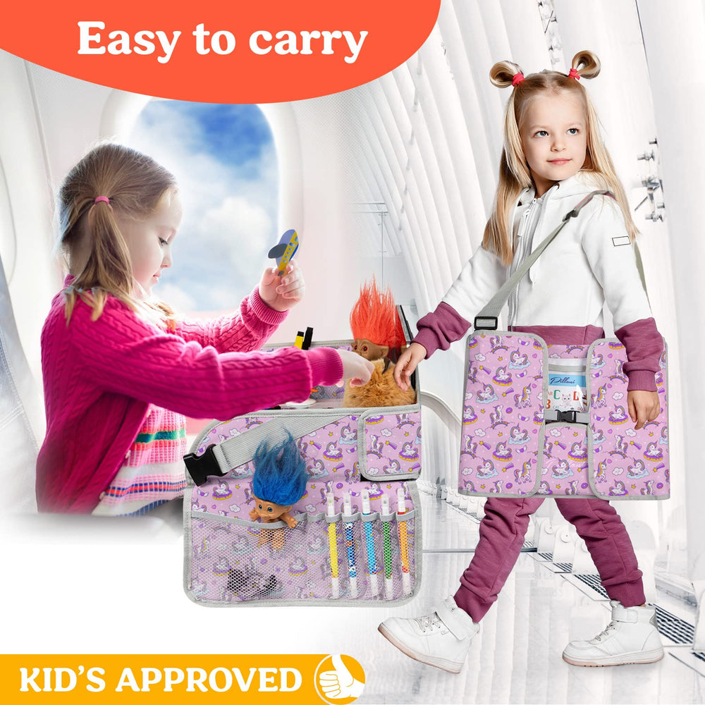 PILLANI Kids Travel Tray collapsible-portability highlights easy storage and carry.
