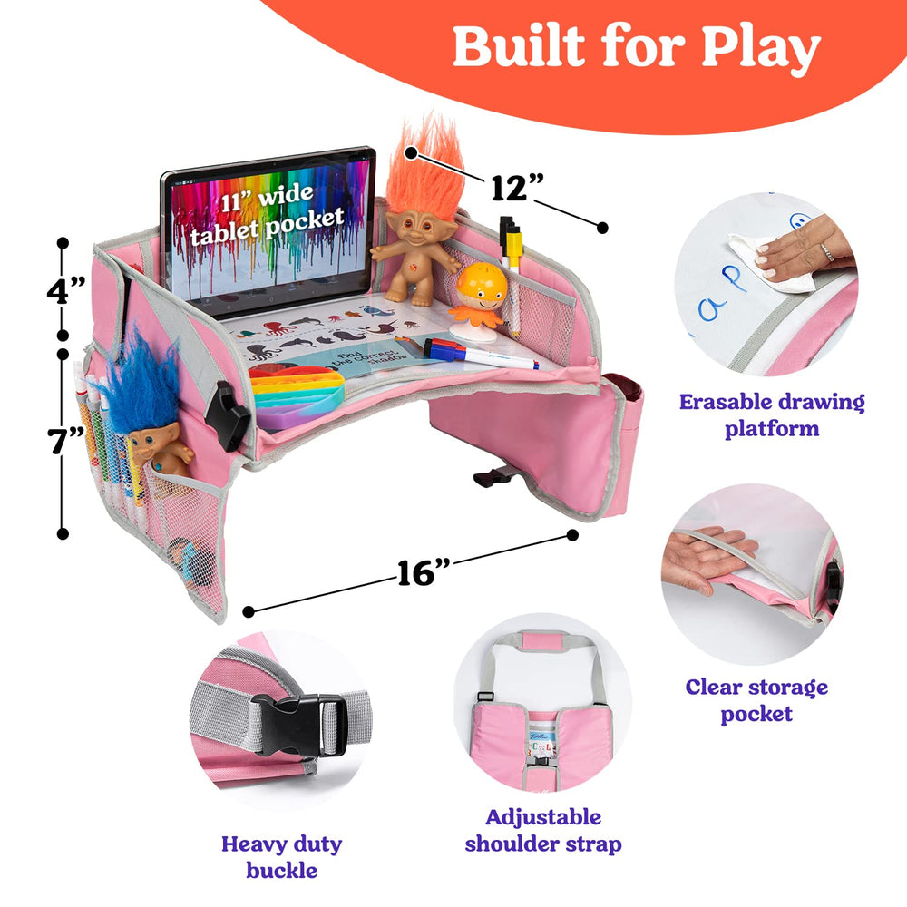 PILLANI travel tray is collapsible for effortless packing and portability.