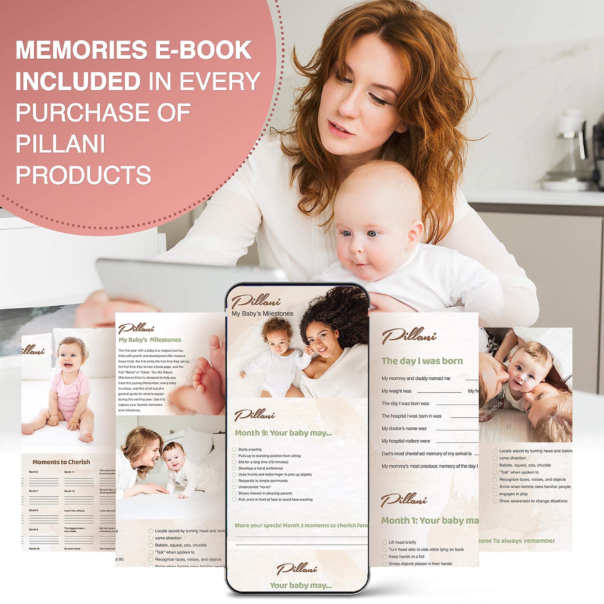 PILLANI nursing pillow supports baby positioning for close, calm feeds