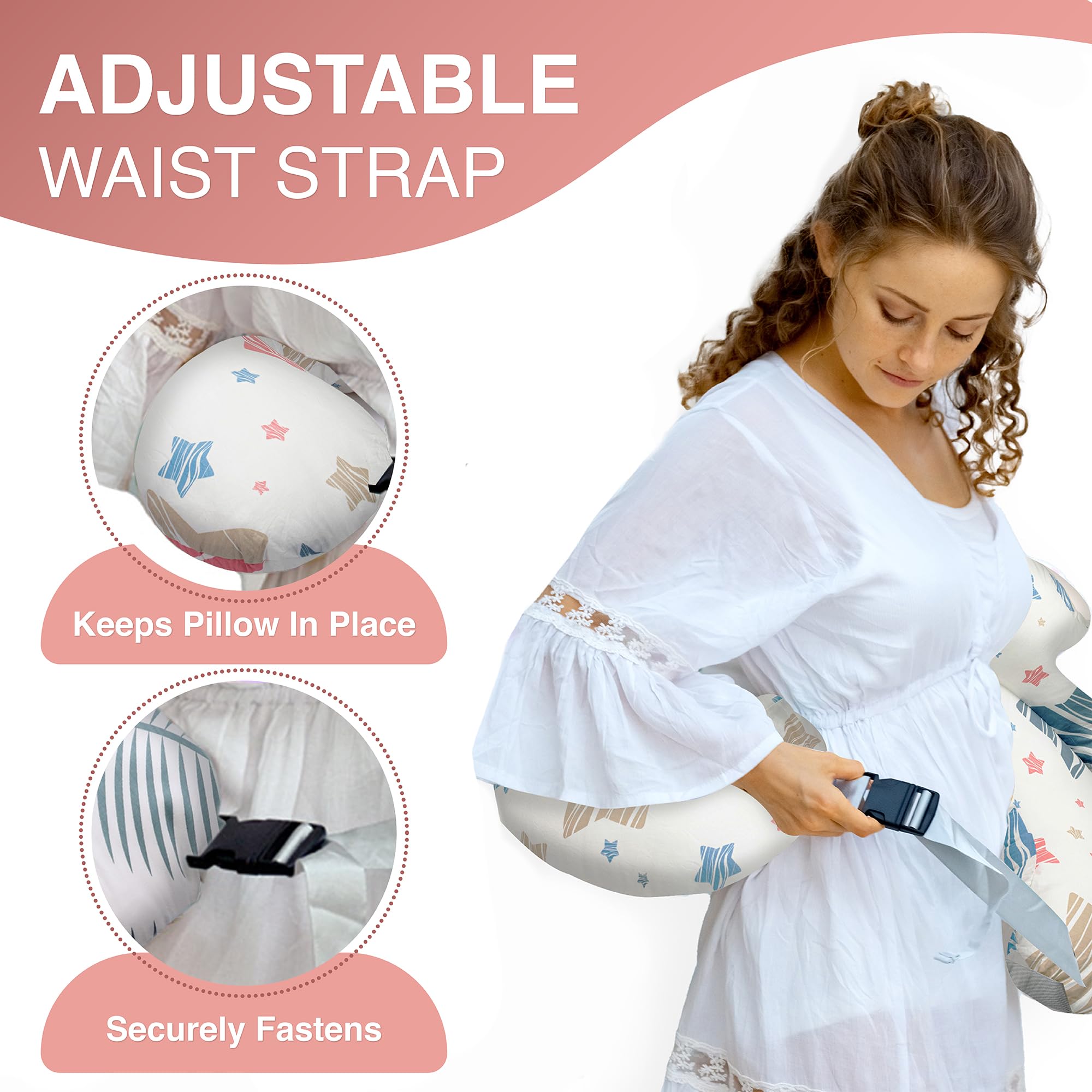 PILLANI fill height is adjustable for personalized nursing comfort.