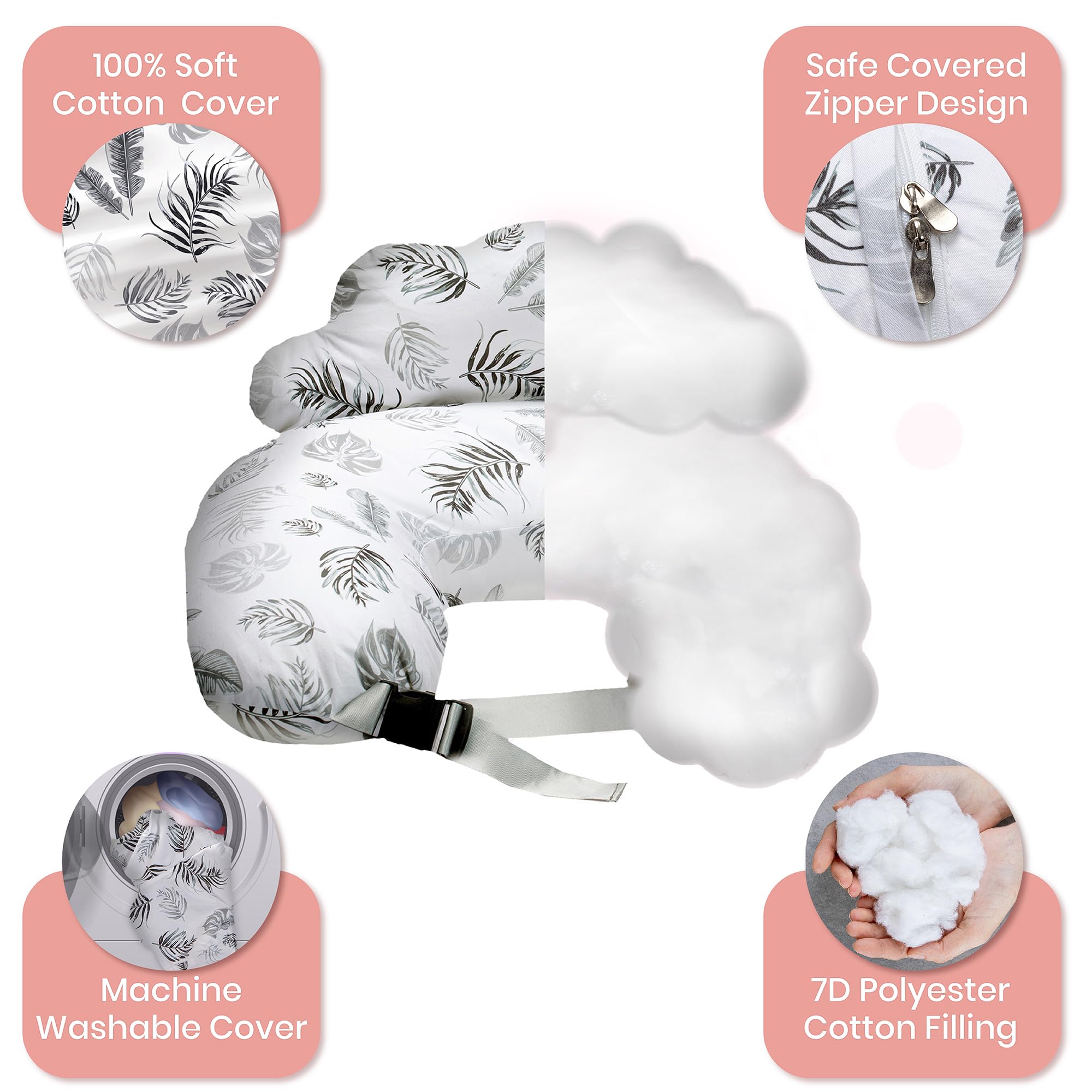 PILLANI nursing pillow in use during bonding for close contact with baby