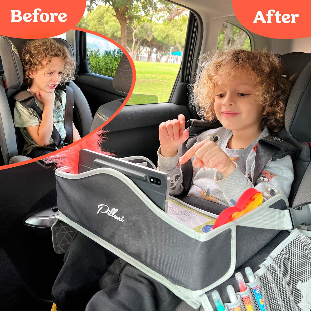 PILLANI premium 600D Oxford material tray offers durable, lightweight road trip companion.