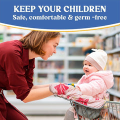 Pillani shopping cart cover soft breathable fabric close-up
