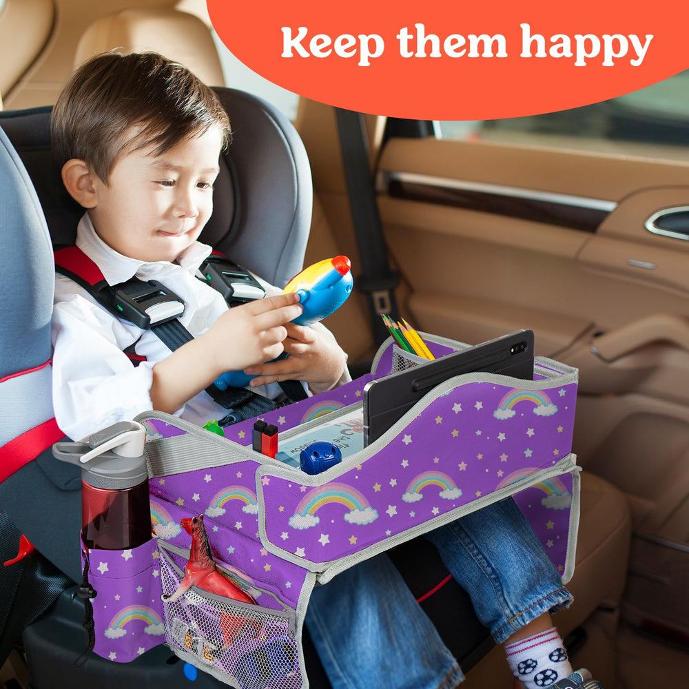 PILLANI travel tray close-up shows durable 600D Oxford fabric and secure buckle.