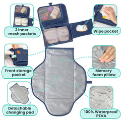 Pillani wipes pocket keeps supplies within easy reach