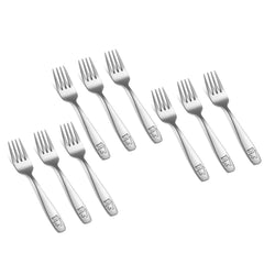 Pimoys 9-piece toddler silverware set packaging, ideal for gifting