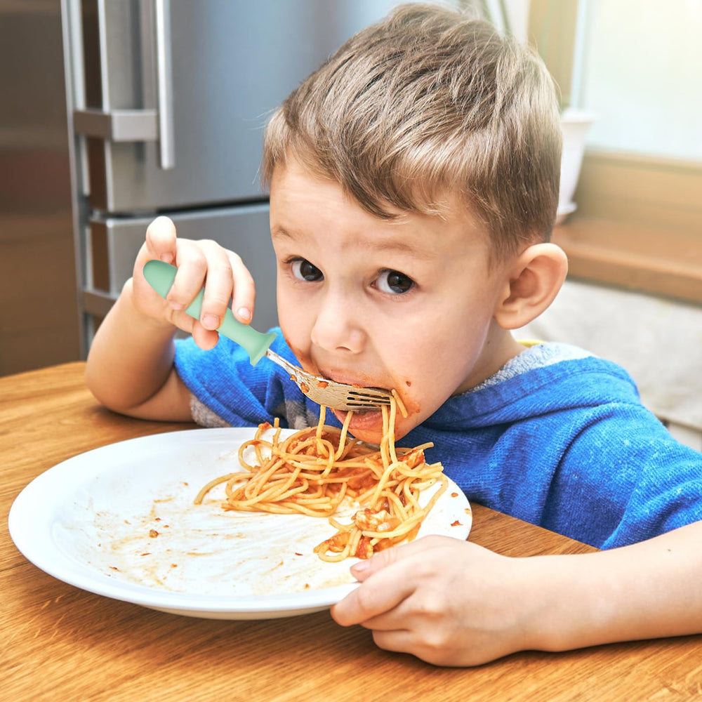 Pimoys safe-design shield guards against over-insertion during self-feeding.